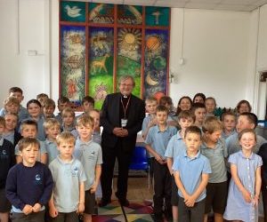 Hillesley Primary School bid farewell to Reverend Canon David Russell