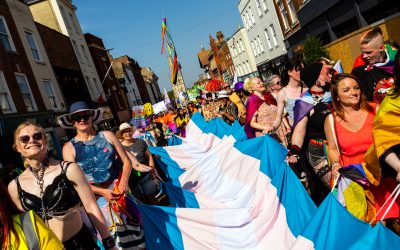 Gloucestershire Fire and Rescue Service celebrating Pride throughout the county