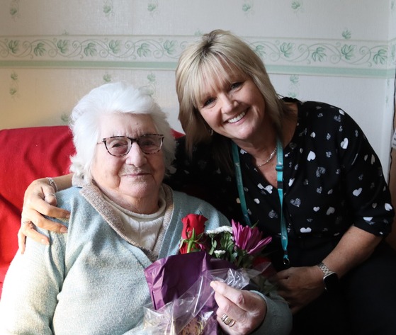 SDC resident Mollie celebrates her 100th birthday