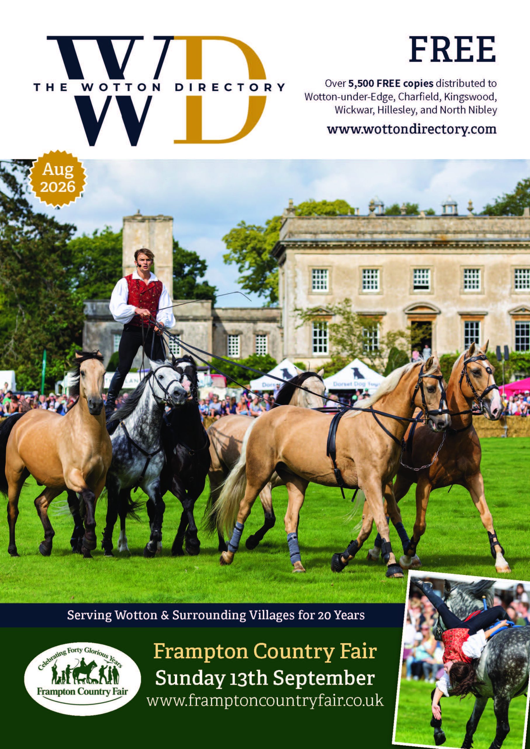 Image of sheep looking at the camera on front cover of Wotton Directory